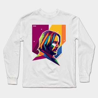 Keanu Reeves Pop Art Long Sleeve T-Shirt